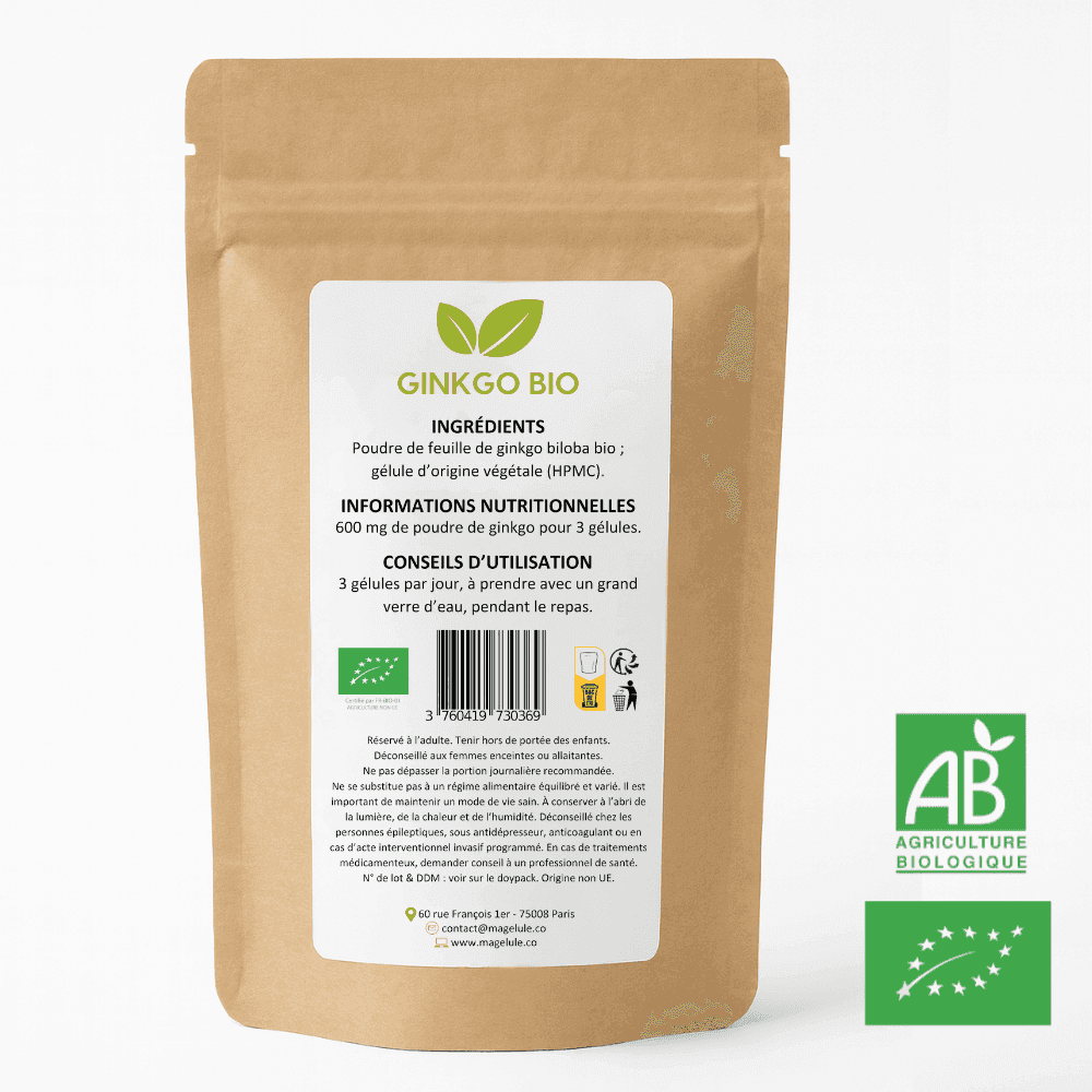 Photo 2 du produit Ginkgo Bio Mémoire